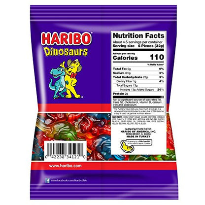HARIBO Gummi Candy, Original Goldbears Gummy Bears, 5 Ounce Share Size Bags (12 Packs) Delicious Soft & Chewy Sweet Snacks, Assorted Fruity Flavors
