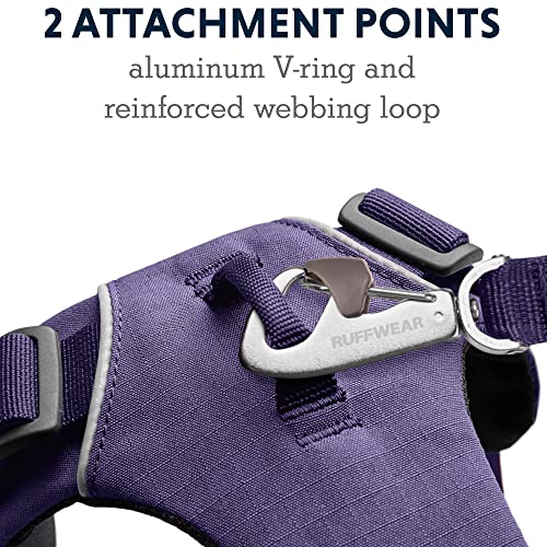 Ruffwear, Front Range Dog Harness, Reflective and Padded Harness for Training and Everyday, Purple Sage, Large/X-Large