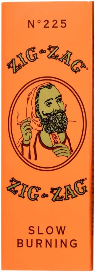ZIG-ZAG 1 1/4 French Orange Rolling Papers - 78mm - Natural Gum Arabic - 24 Booklets (32 Papers Each)