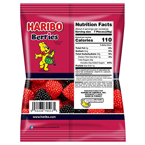 HARIBO Gummi Candy, Original Goldbears Gummy Bears, 5 Ounce Share Size Bags (12 Packs) Delicious Soft & Chewy Sweet Snacks, Assorted Fruity Flavors
