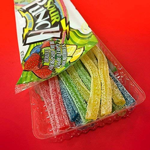 Sour Punch Rainbow Sour Straws, 2 Ounce (Pack of 24)