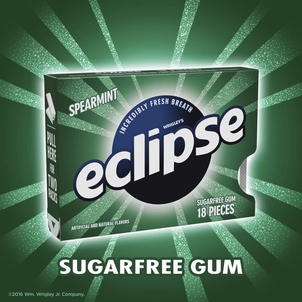 ECLIPSE Winterfrost Sugar Free Chewing Gum Bulk Pack, 18 Piece (Pack of 8)