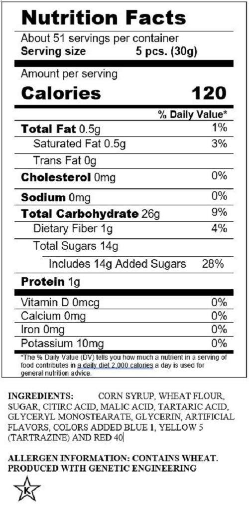 Sour Punch Rainbow Sour Straws, 2 Ounce (Pack of 24)