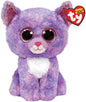 TY 2007516 Fiona Cat Beanie Boo Pink Stuffed Animal, Multicoloured, 3.1 x 2.75 x 5.51 Centimeters
