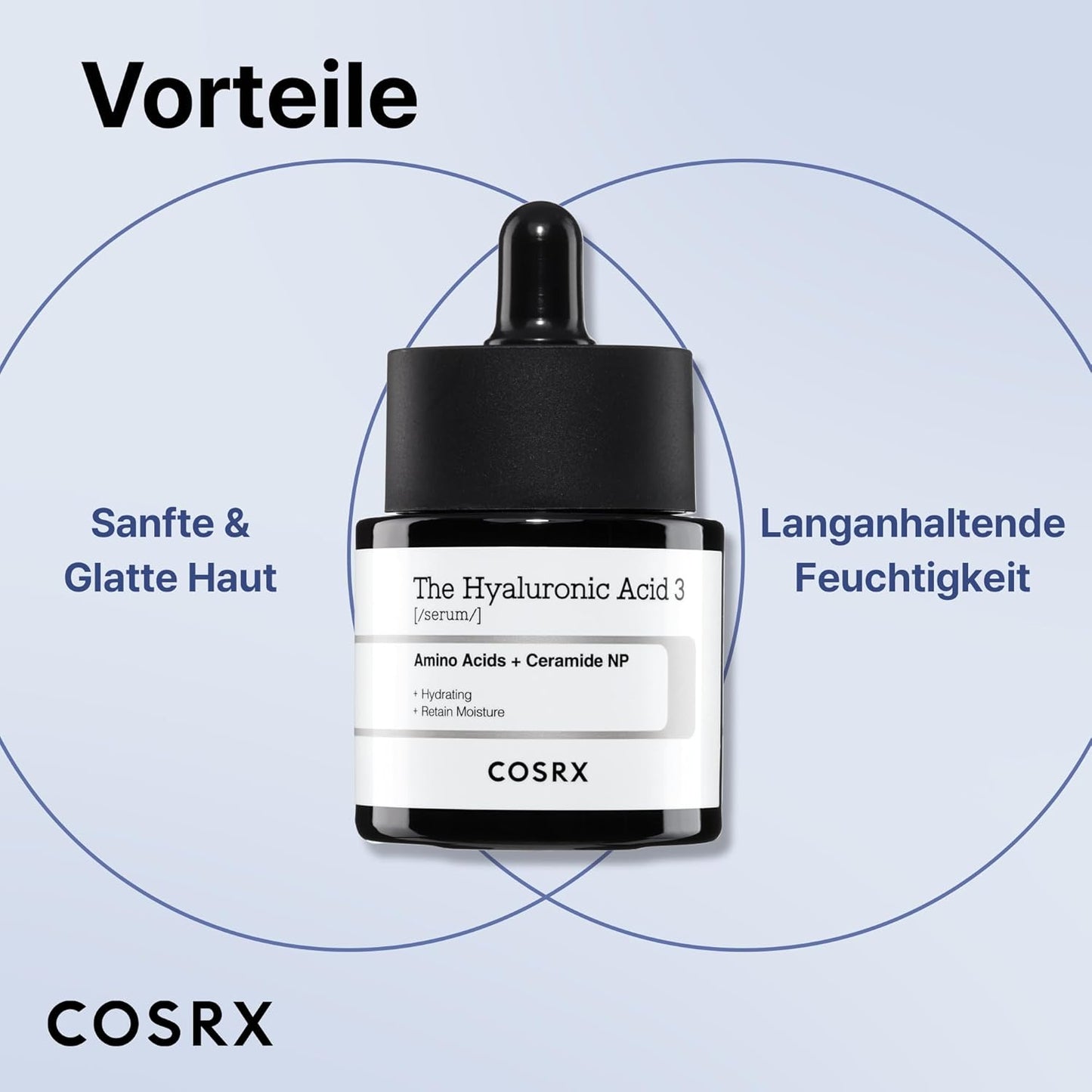 COSRX Pure Sodium Hyaluronic Acid 3% Serum, Hydration & Moisture Boosting Facial Serum for Fine Lines & Wrinkles, Plump & Repair Dry Skin, 0.67fl.oz/20ml, No Artificial Fragrance, Korean Skin Care