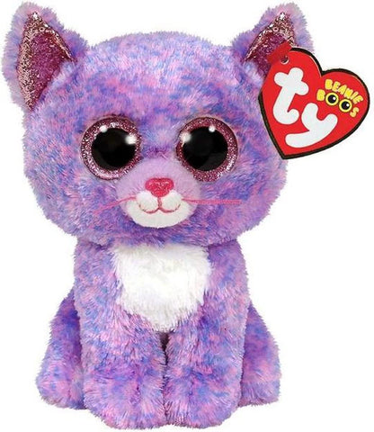 TY 2007516 Fiona Cat Beanie Boo Pink Stuffed Animal, Multicoloured, 3.1 x 2.75 x 5.51 Centimeters