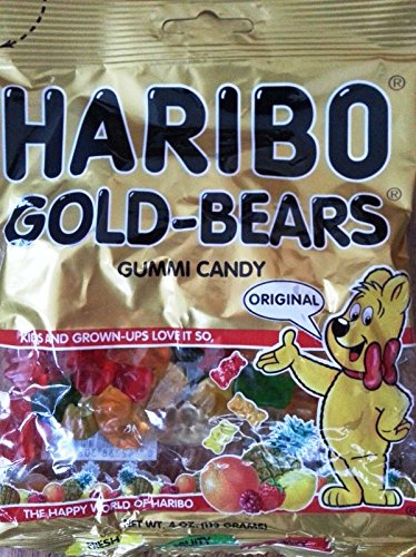 HARIBO Gummi Candy, Original Goldbears Gummy Bears, 5 Ounce Share Size Bags (12 Packs) Delicious Soft & Chewy Sweet Snacks, Assorted Fruity Flavors