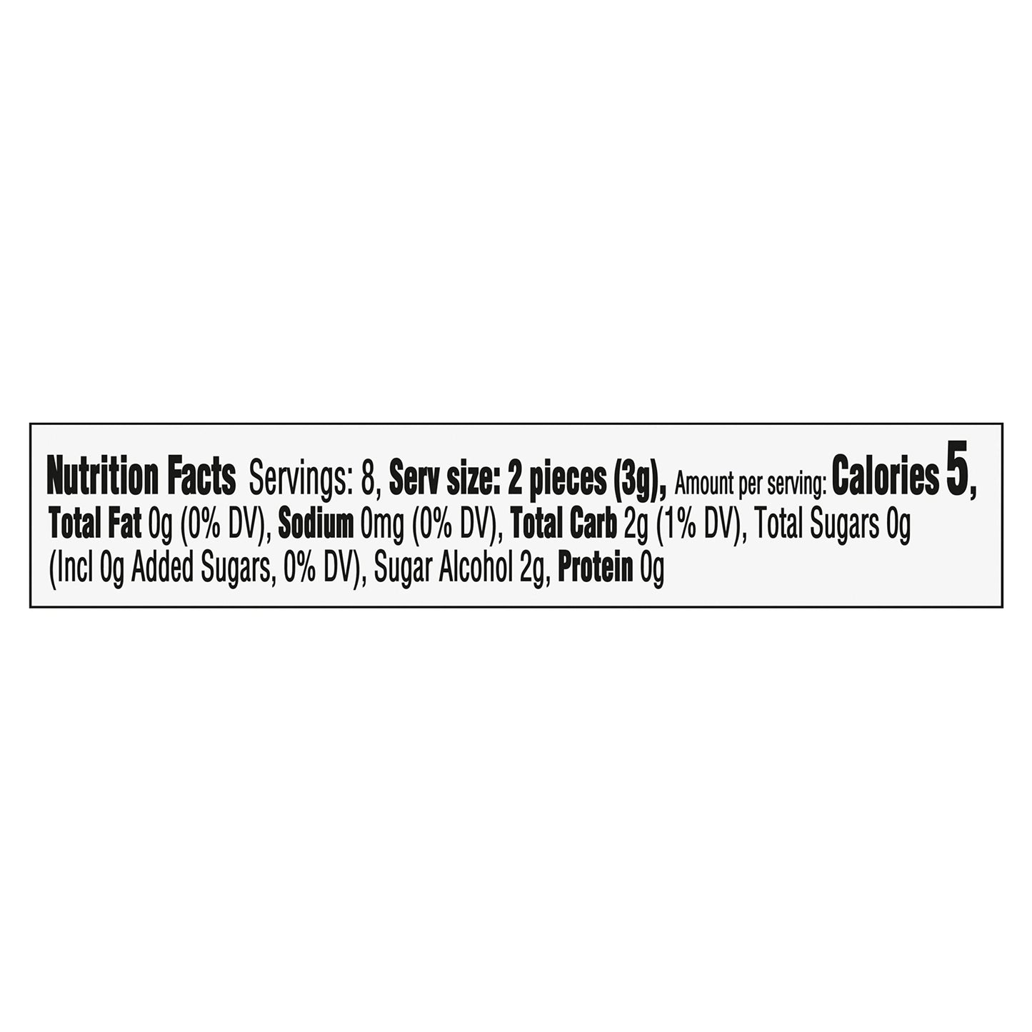 Trident White Peppermint Sugar Free Gum, 16 Count (Pack of 9)