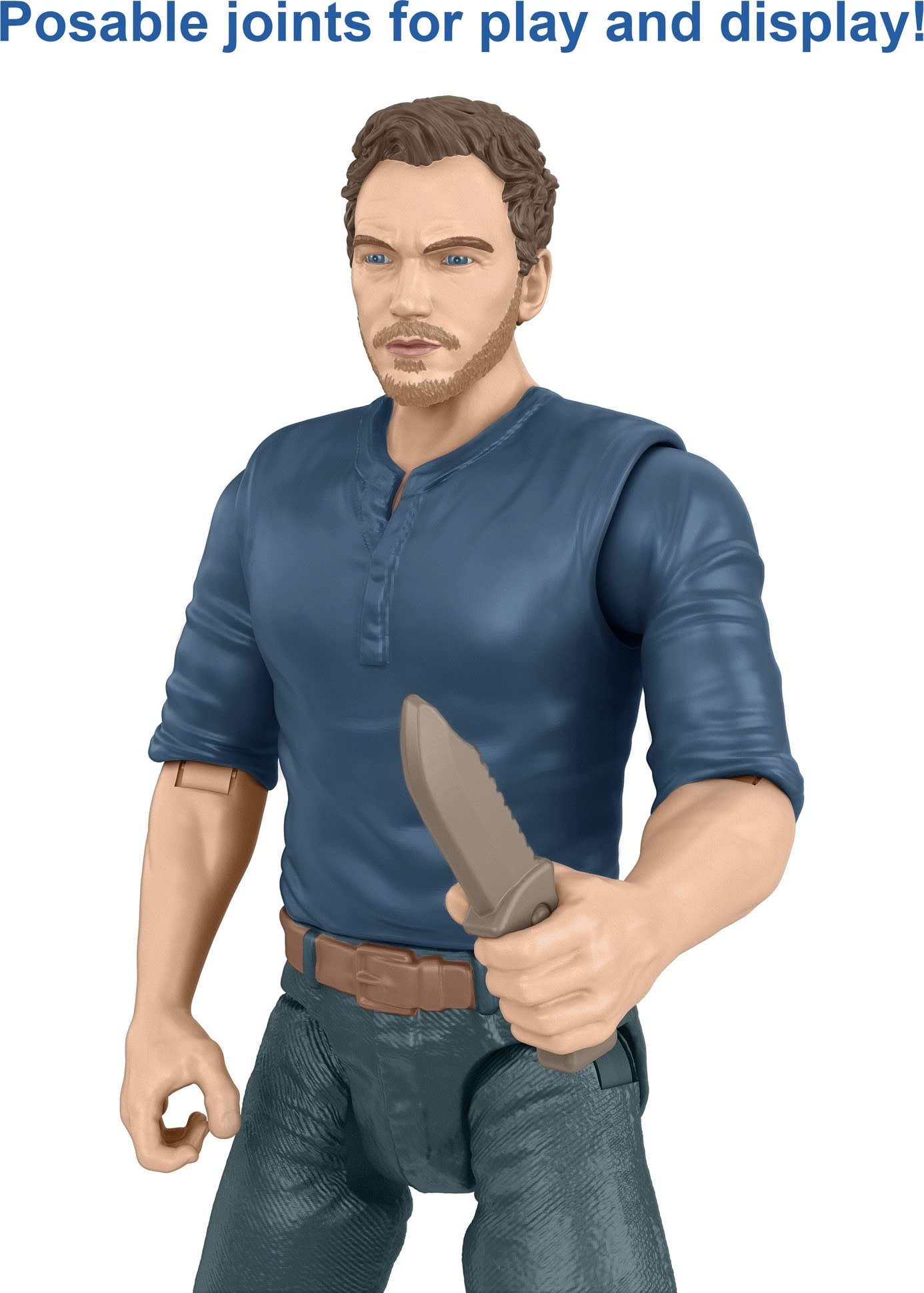 Mattel Jurassic World Dominion Human and Dino Pack, Owen & Velociraptor Beta Action Figure Toys and Accessories