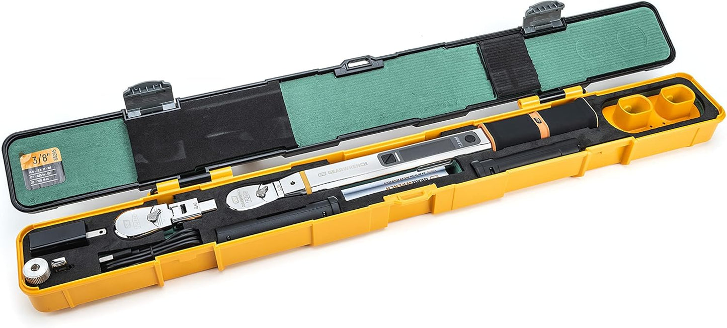 GEARWRENCH 3/8" 120XP™ E-Spec Electronic Interchangeable Head Torque Wrench 20-100Nm - 85245
