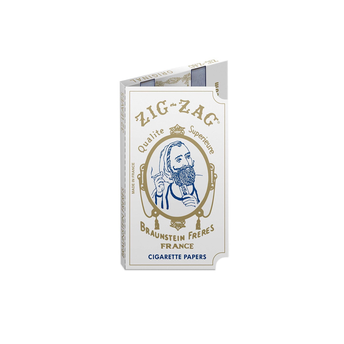 ZIG-ZAG Rolling Papers - Original White 70 mm Paper - Natural Gum Arabic - Thin Glue Sealing Line - 6 Booklets with 32 Papers per Booklet,32 Count (Pack of 6)