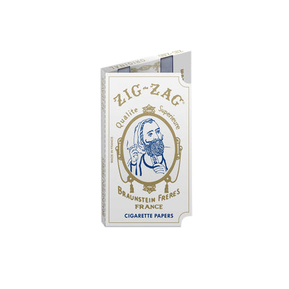 ZIG-ZAG Rolling Papers - Original White 70 mm Paper - Natural Gum Arabic - Thin Glue Sealing Line - 6 Booklets with 32 Papers per Booklet,32 Count (Pack of 6)