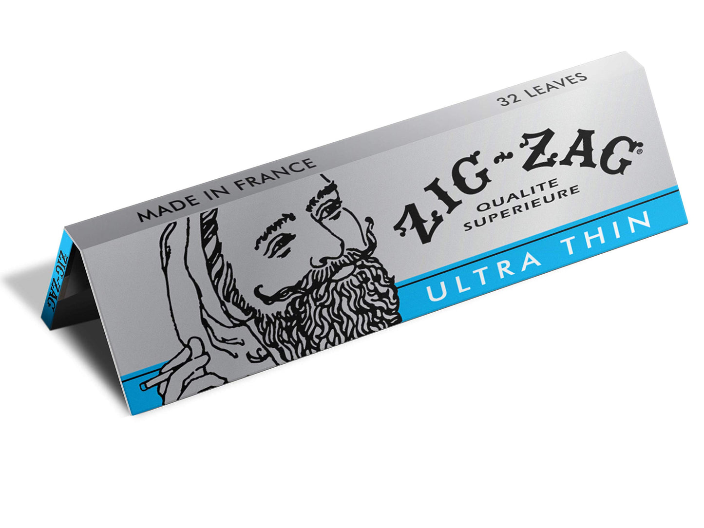 ZIG-ZAG Ultra-Thin Rolling Papers - 1 ¼-Inch Size - Slow Burning - 32 Papers/Pack - 6 Pack (78mm)