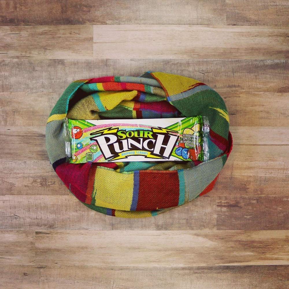 Sour Punch Rainbow Sour Straws, 2 Ounce (Pack of 24)