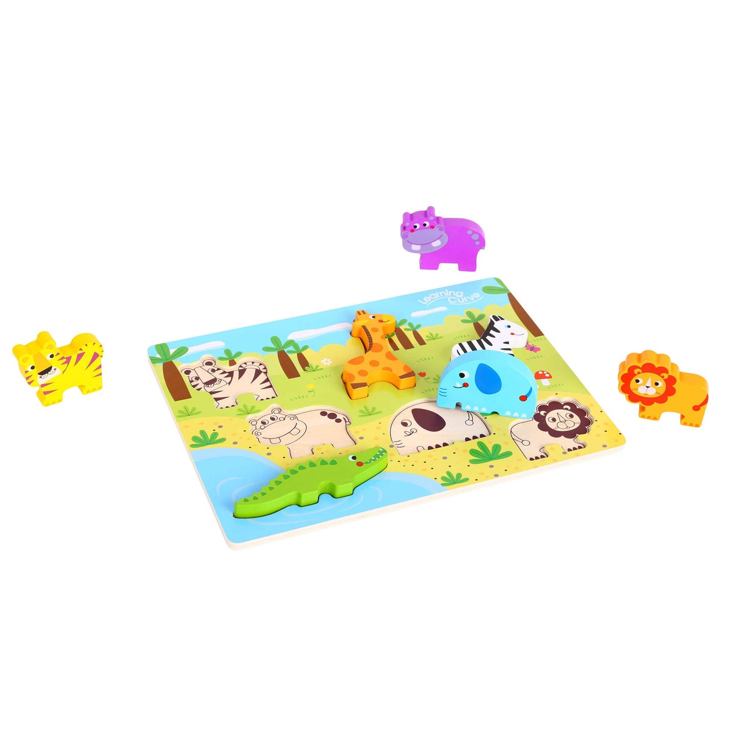 Learning Curve My First Puzzle Four Animal Set for Kids, Multi
