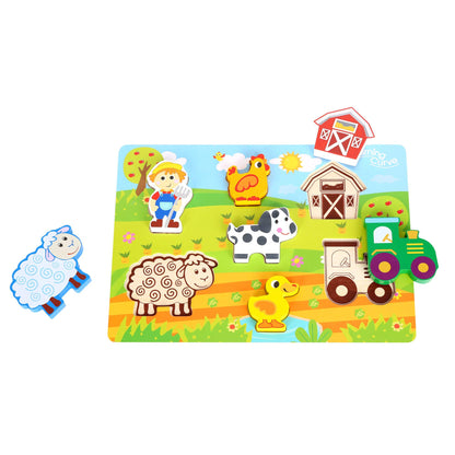 Learning Curve My First Puzzle Four Animal Set for Kids, Multi
