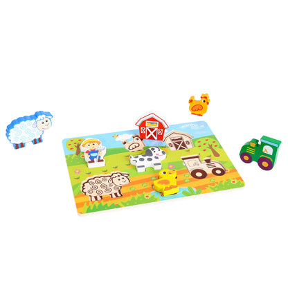 Learning Curve My First Puzzle Four Animal Set for Kids, Multi