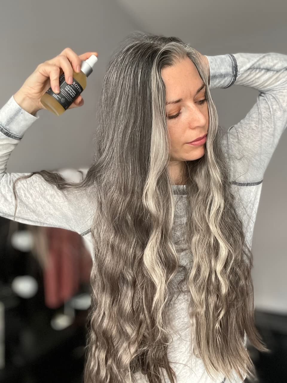 Kerotin Hair Thickening Spray w/Keratin for Fine & Thin Hair Growth in Women, Heat Protectant, Repair Mist for Volume, Body & Shine, Diameter Booster, Natural & Cruelty Free, Made in USA - 3 Pack