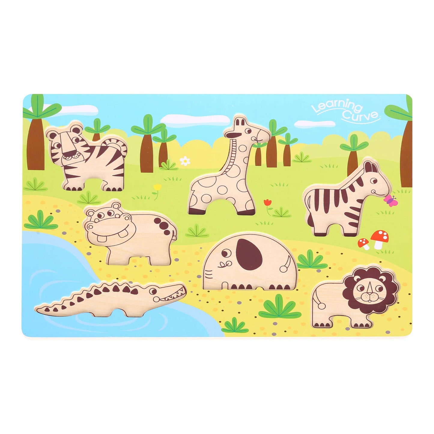 Learning Curve My First Puzzle Four Animal Set for Kids, Multi