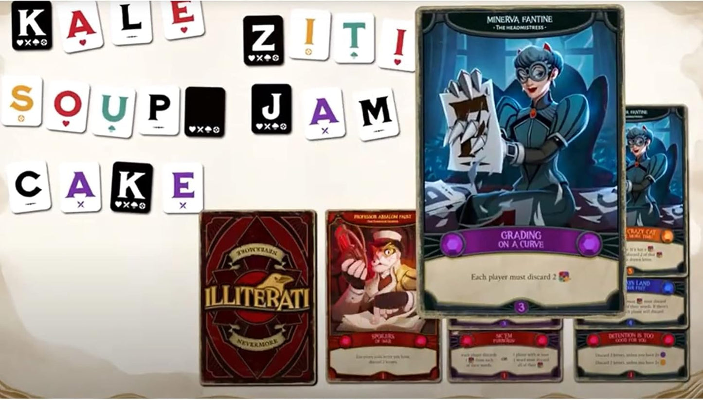 Gap Closer Games | Illiterati | Cooperative Board Game | Word Family Game | 1 to 5 Players | Ages 7+ | 30 Minutes