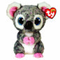 TY 2007516 Fiona Cat Beanie Boo Pink Stuffed Animal, Multicoloured, 3.1 x 2.75 x 5.51 Centimeters