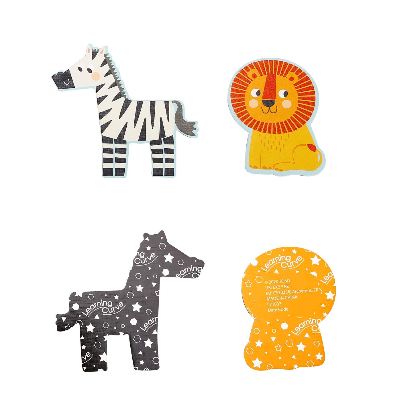 Learning Curve My First Puzzle Four Animal Set for Kids, Multi