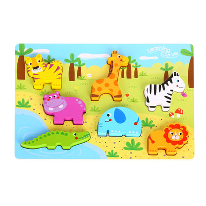 Learning Curve My First Puzzle Four Animal Set for Kids, Multi