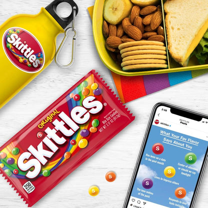 Skittles Original Chewy Candy, Full Size, 2.17 OZ (Pack of 36)