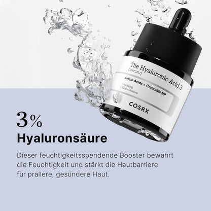 COSRX Pure Sodium Hyaluronic Acid 3% Serum, Hydration & Moisture Boosting Facial Serum for Fine Lines & Wrinkles, Plump & Repair Dry Skin, 0.67fl.oz/20ml, No Artificial Fragrance, Korean Skin Care