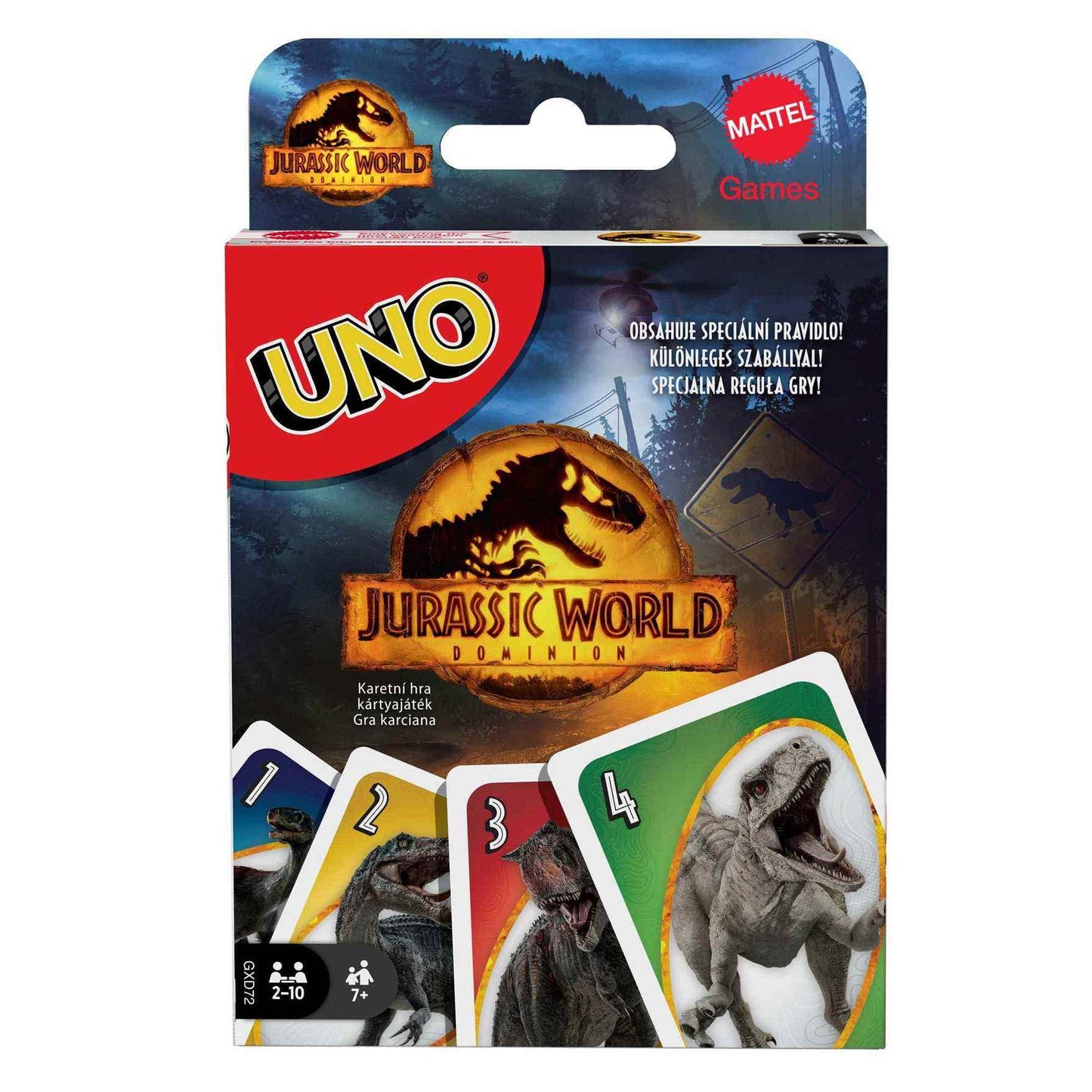 Jurassic World Toys Dominion Card Game with Themed Deck & Special Rule, Gift for Kid, Adult & Family Game Nights, Ages 7 Years Old & Up
