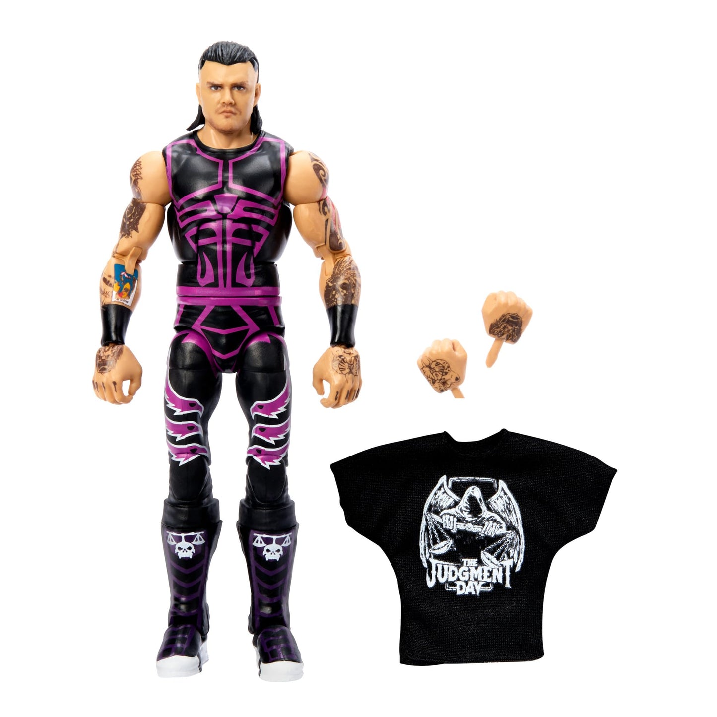 Mattel WWE Elite Action Figure & Accessories, 6-inch Collectible Dominik Mysterio with 25 Articulation Points, Life-Like Look & Swappable Hands