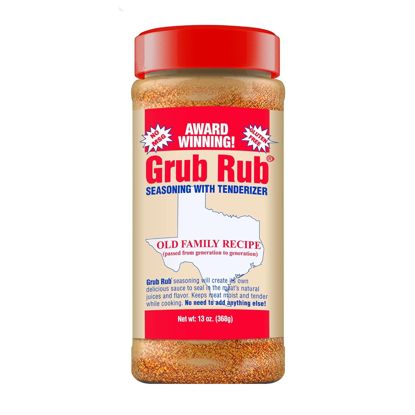 Grub Rub BBQ Seasoning & Meat Rubs for Smoking - Pork Rub, Steak Seasoning, & Brisket Rub - Award Winning Family Recipe - Moist, Tender, & Juicy Meats, Seafood, Veggies & More