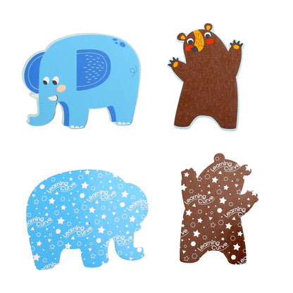 Learning Curve My First Puzzle Four Animal Set for Kids, Multi