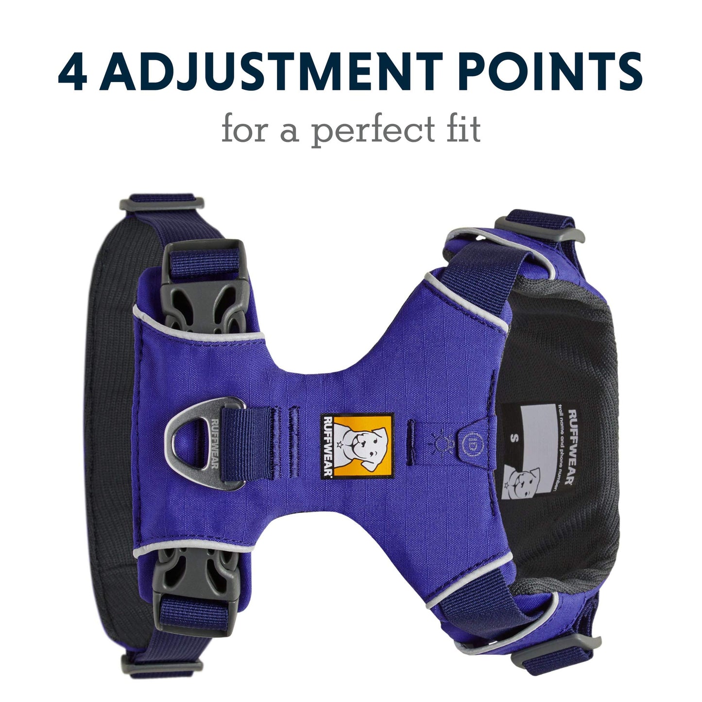 Ruffwear, Front Range Dog Harness, Reflective and Padded Harness for Training and Everyday, Purple Sage, Large/X-Large