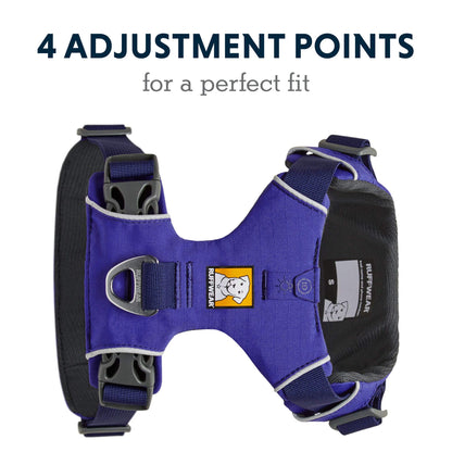 Ruffwear, Front Range Dog Harness, Reflective and Padded Harness for Training and Everyday, Purple Sage, Large/X-Large