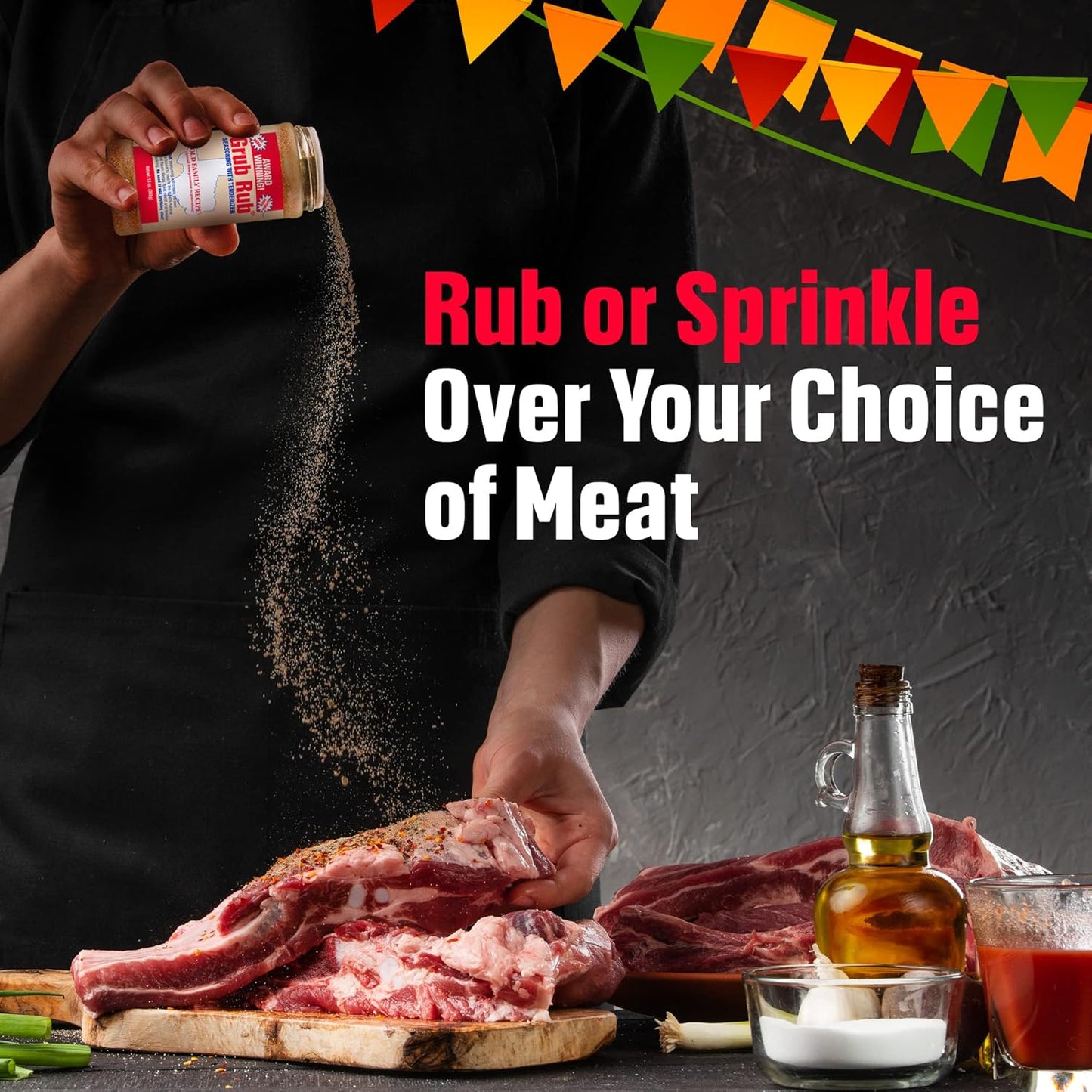 Grub Rub BBQ Seasoning & Meat Rubs for Smoking - Pork Rub, Steak Seasoning, & Brisket Rub - Award Winning Family Recipe - Moist, Tender, & Juicy Meats, Seafood, Veggies & More