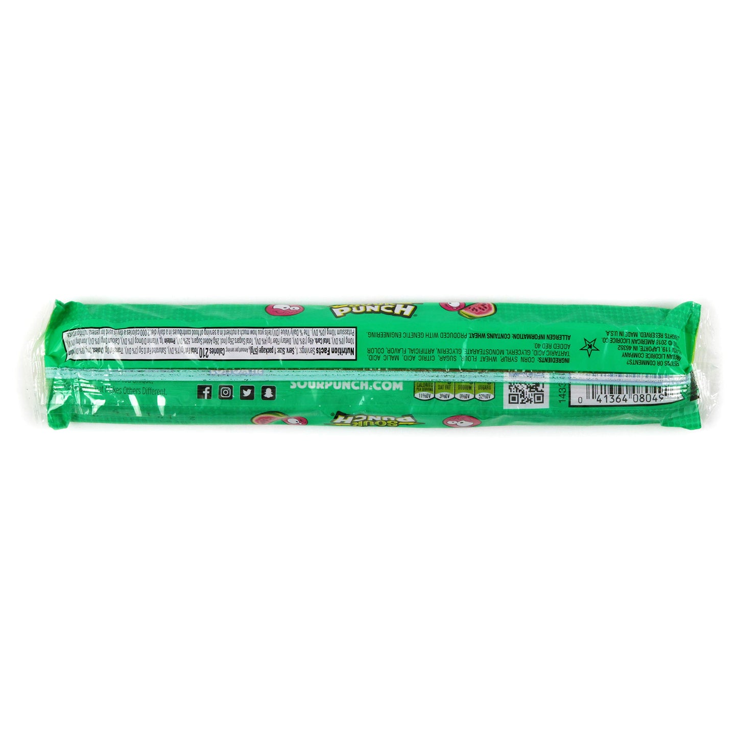 Sour Punch Rainbow Sour Straws, 2 Ounce (Pack of 24)