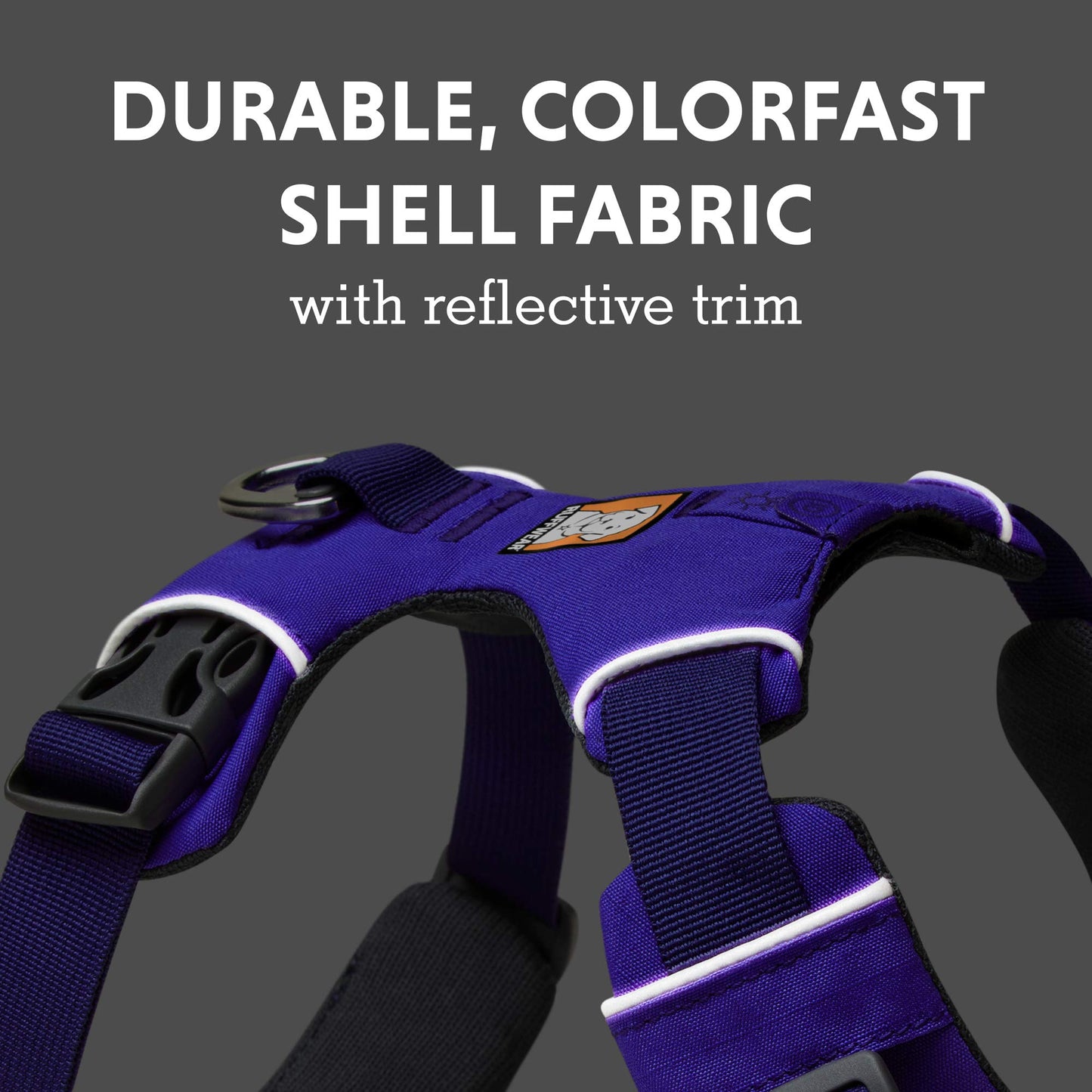 Ruffwear, Front Range Dog Harness, Reflective and Padded Harness for Training and Everyday, Purple Sage, Large/X-Large