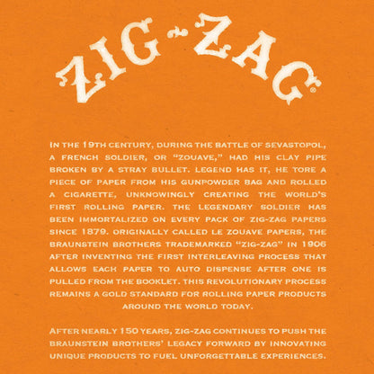ZIG-ZAG Rolling Papers - Original White 70 mm Paper - Natural Gum Arabic - Thin Glue Sealing Line - 6 Booklets with 32 Papers per Booklet,32 Count (Pack of 6)