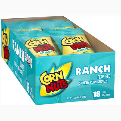 Corn Nuts Ranch Crunchy Corn Kernels (1.7 oz Bags, Pack of 18)
