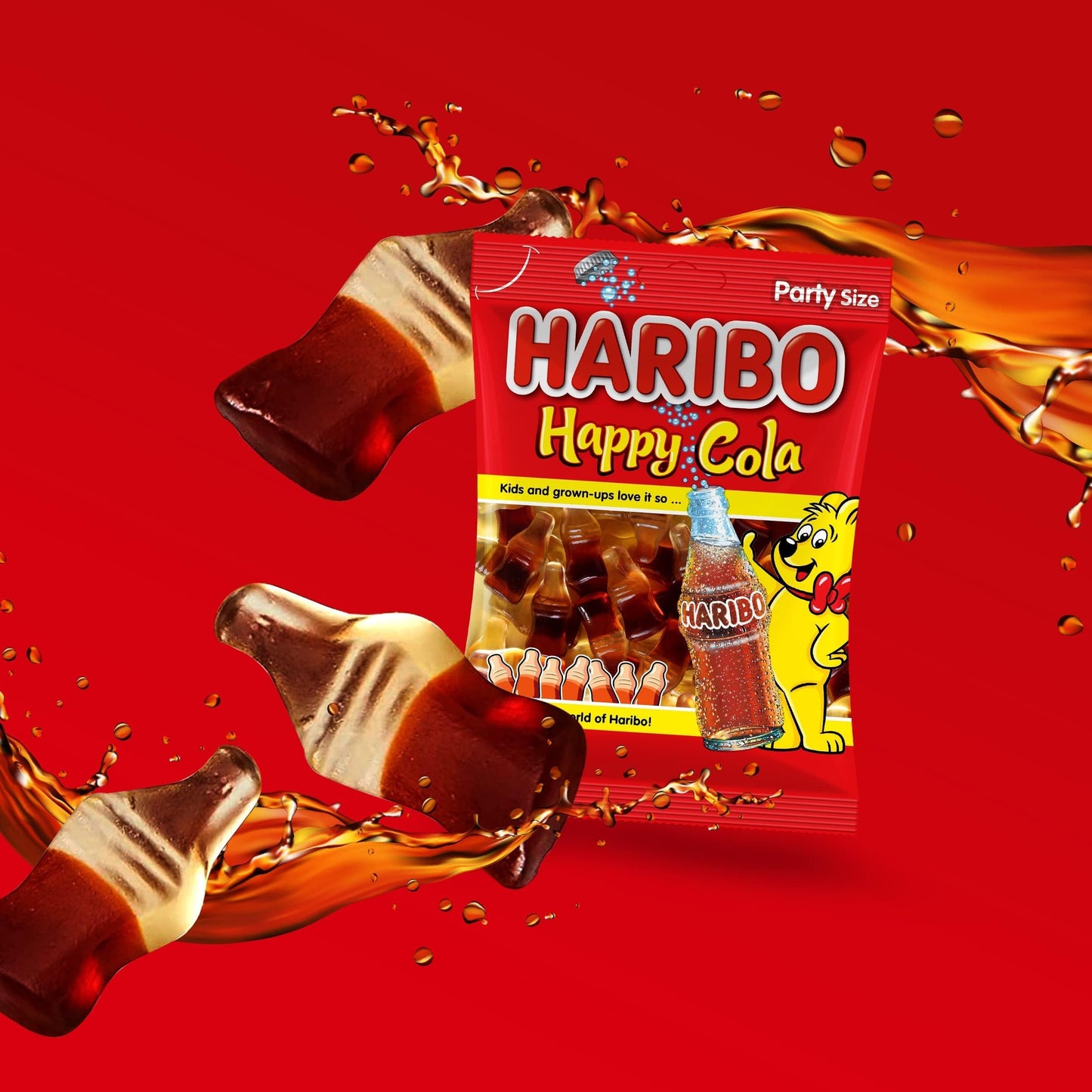 HARIBO Gummi Candy, Original Goldbears Gummy Bears, 5 Ounce Share Size Bags (12 Packs) Delicious Soft & Chewy Sweet Snacks, Assorted Fruity Flavors