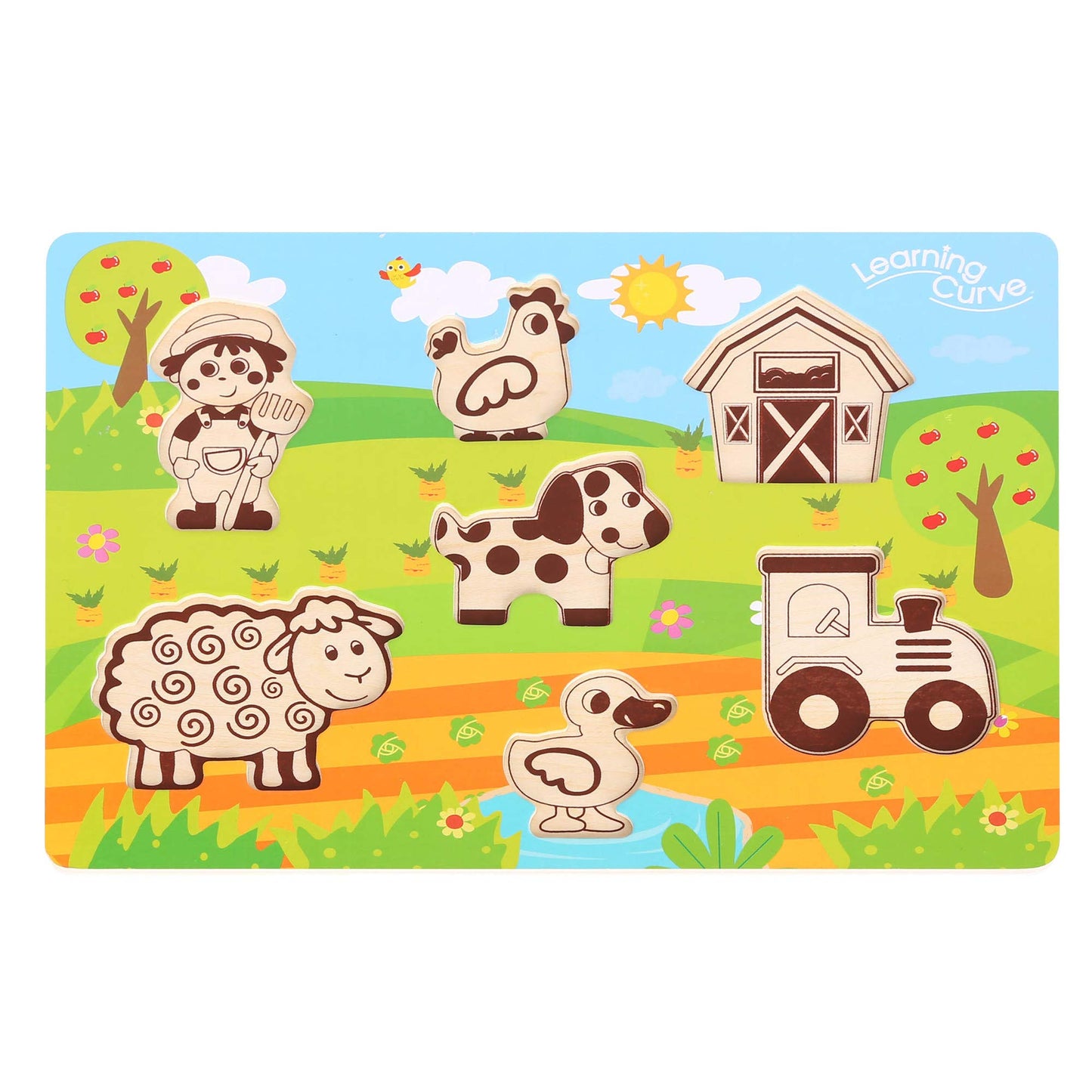 Learning Curve My First Puzzle Four Animal Set for Kids, Multi