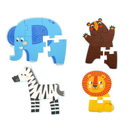 Learning Curve My First Puzzle Four Animal Set for Kids, Multi