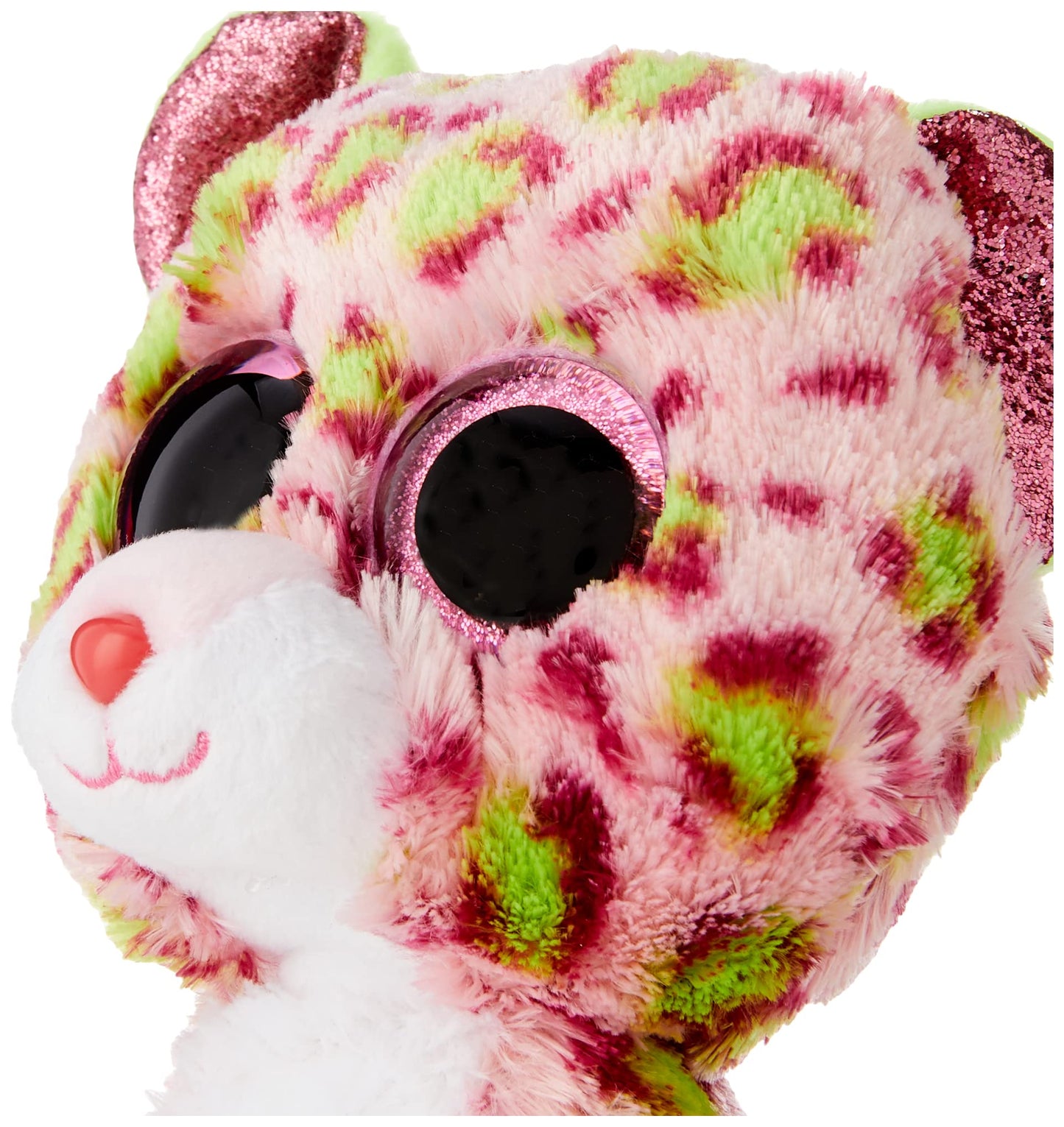 TY 2007516 Fiona Cat Beanie Boo Pink Stuffed Animal, Multicoloured, 3.1 x 2.75 x 5.51 Centimeters