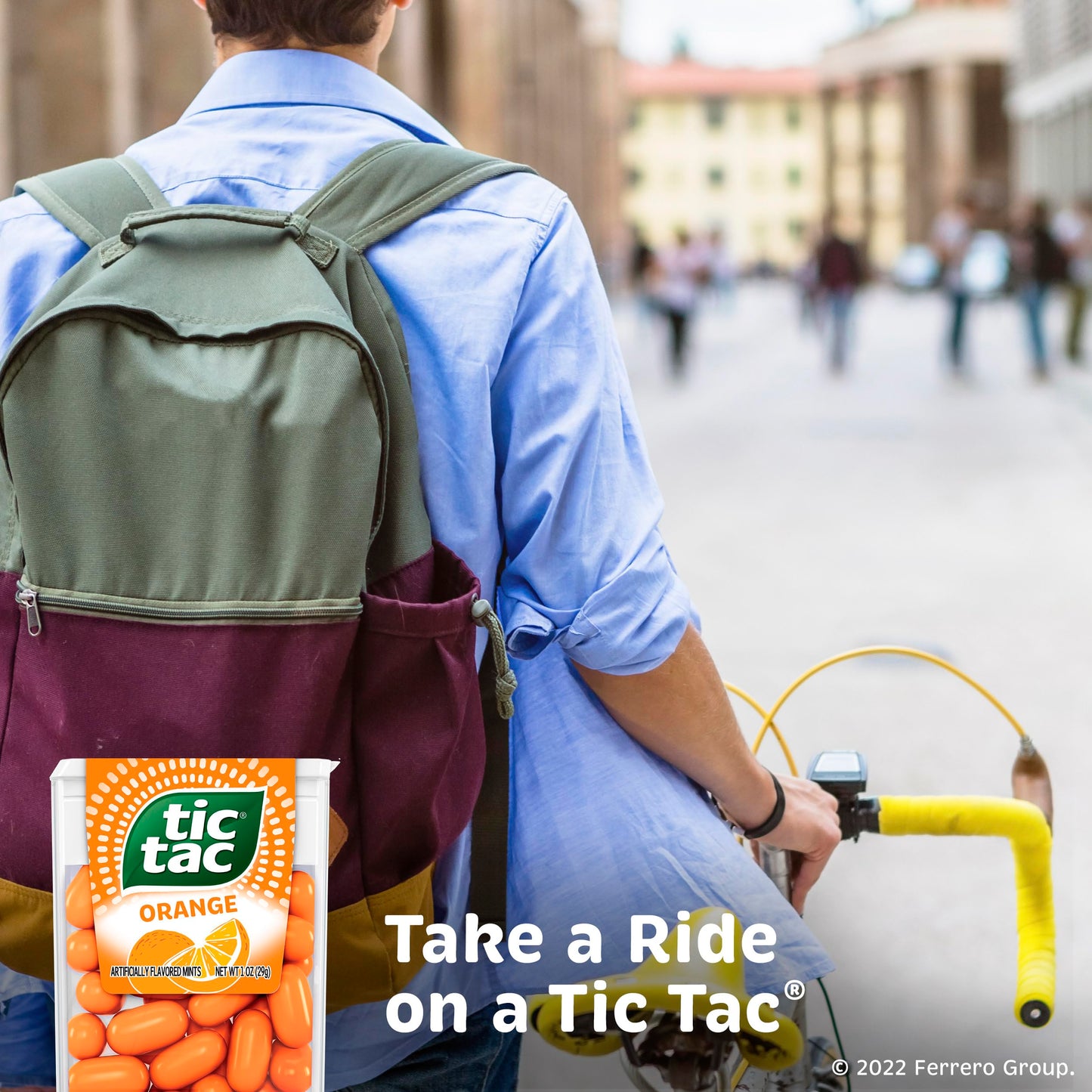 Tic Tac Orange Flavored Mints, Bulk 12 Pack, On-The-Go Refreshment, 1 Oz Each