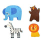 Learning Curve My First Puzzle Four Animal Set for Kids, Multi