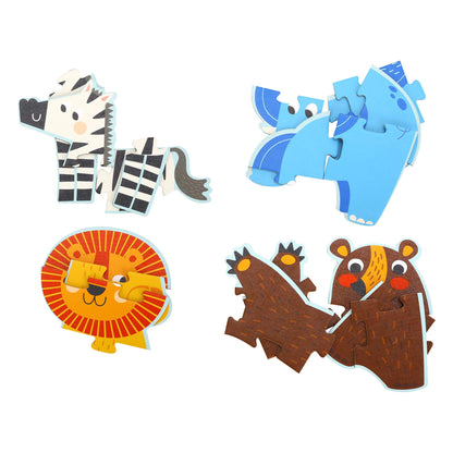 Learning Curve My First Puzzle Four Animal Set for Kids, Multi