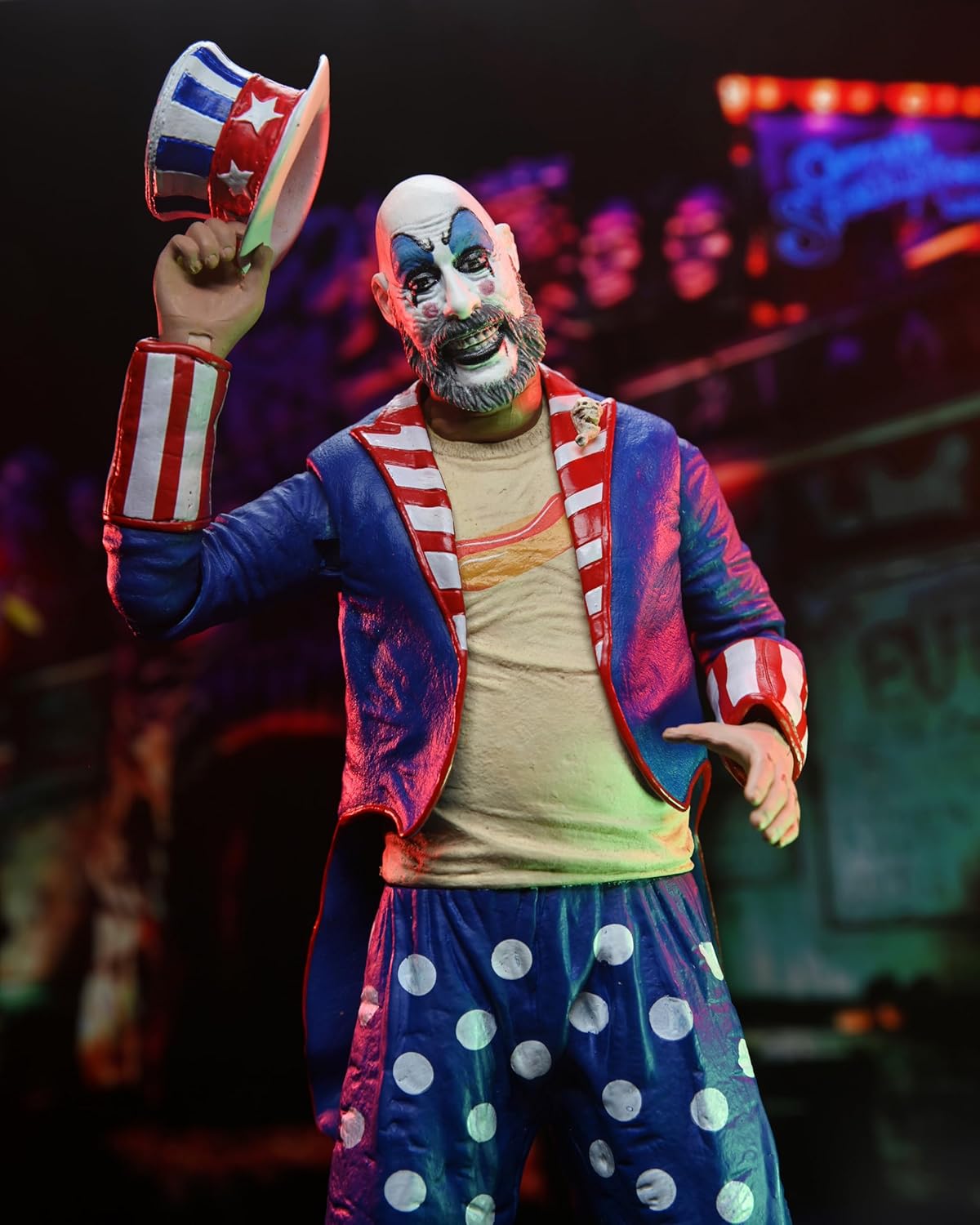 NECA - House of 1000 Corpses - 20th Anniv. Capt. Spaulding 7 Inch Action Figure