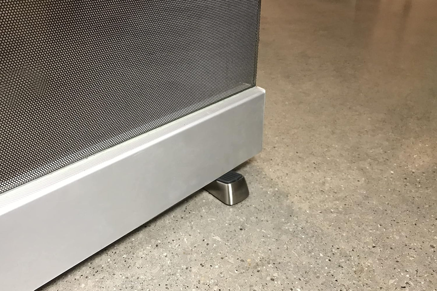 Shepherd Hardware 3314 Designer Satin Nickel Door Wedge with Non-Skid Rubber Base Grip