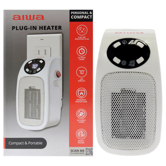 Plug-In Heater - White by Aiwa for Unisex - 1 Pc Heater